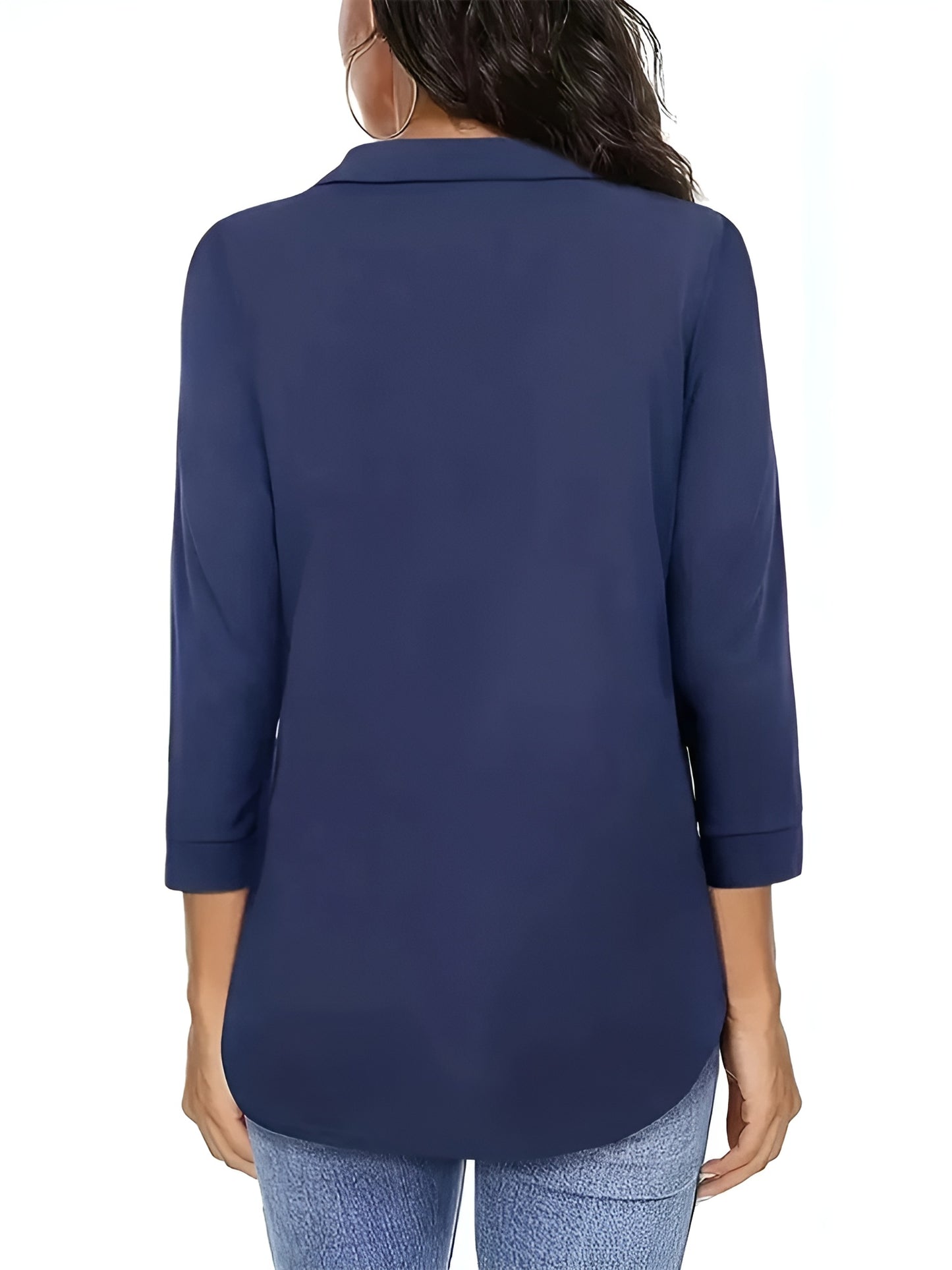 Elunzo™ | Elegant hverdagstopp med V-hals