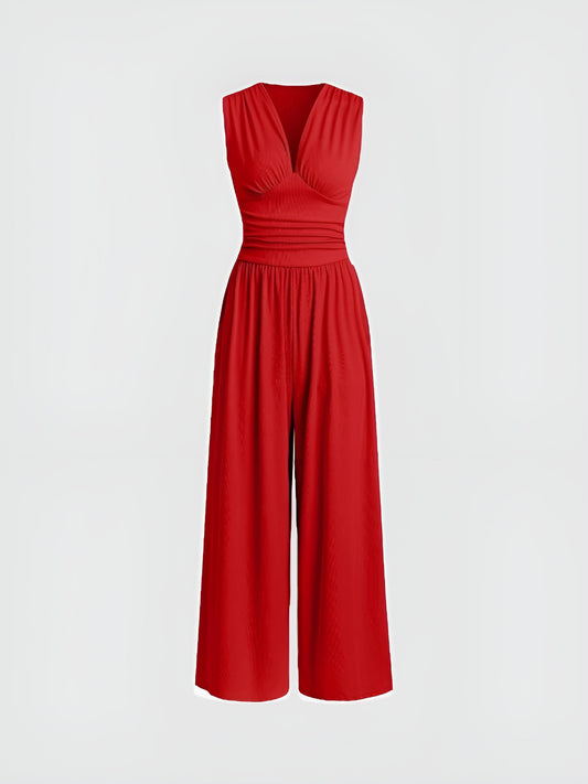 Elunzo™ - Elegant ermeløs jumpsuit