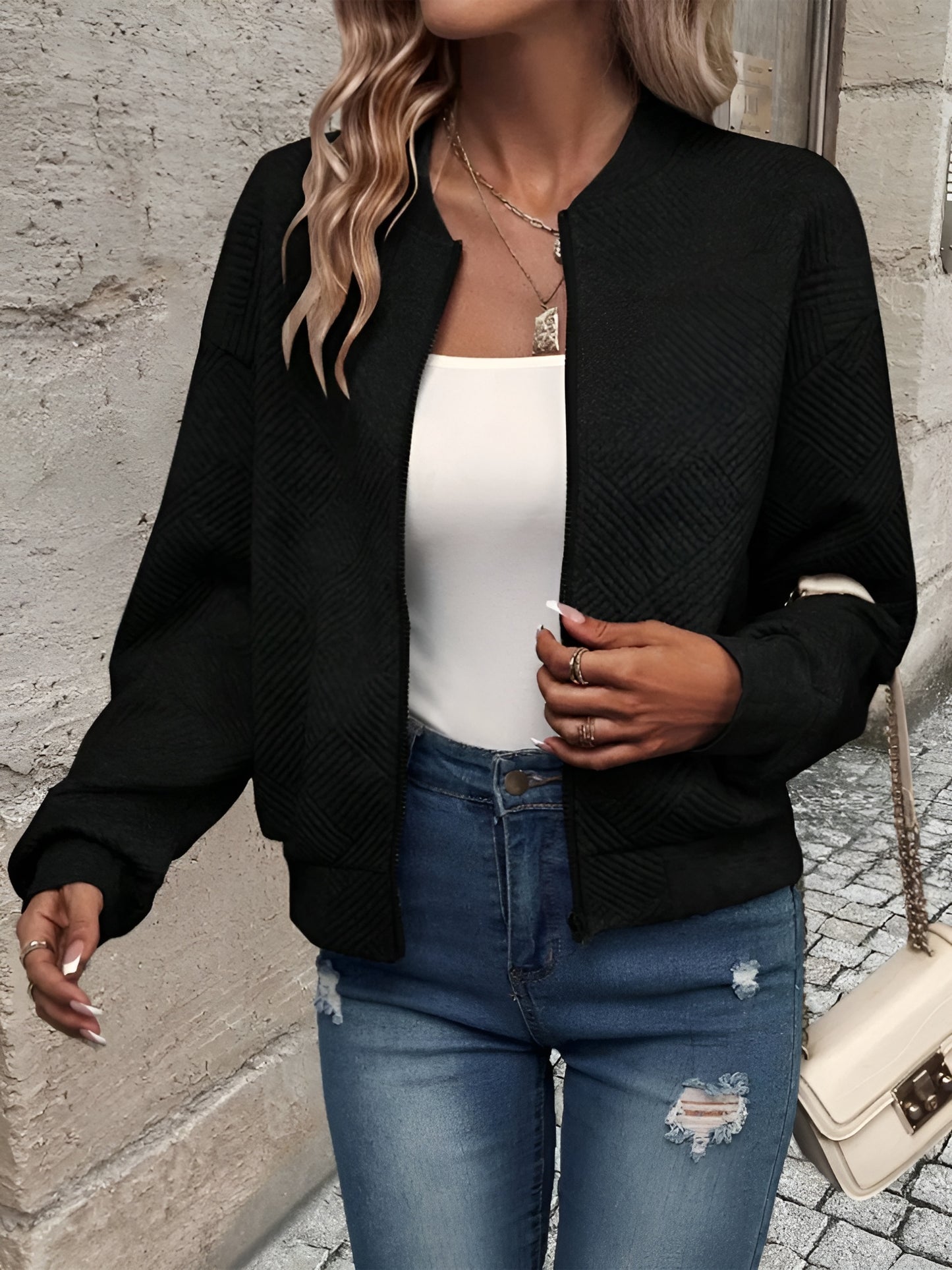 Elunzo™ | Langermet strikket cardigan