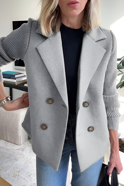 Elunzo™ | Ermeløs strikkeblazer