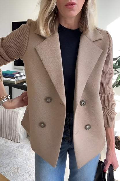 Elunzo™ | Ermeløs strikkeblazer