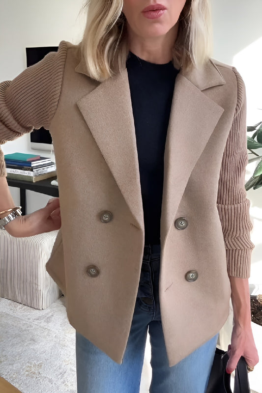 Elunzo™ | Ermeløs strikkeblazer