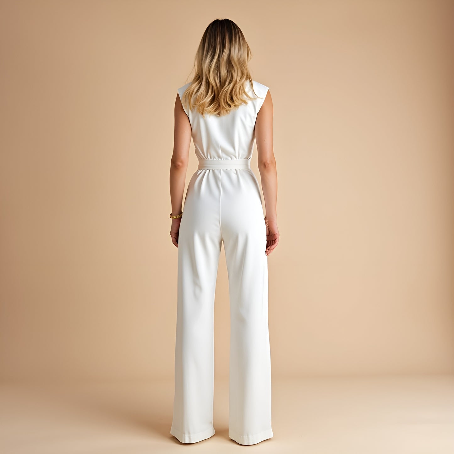 Elunzo™ | Ermeløs jumpsuit med tidløs eleganse